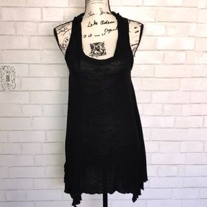 Little black tunic dress/ swimsuit coverup